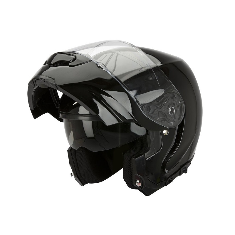 Motorkerékpár sisak dönthető Scorpion EXO-3000 fekete fényes