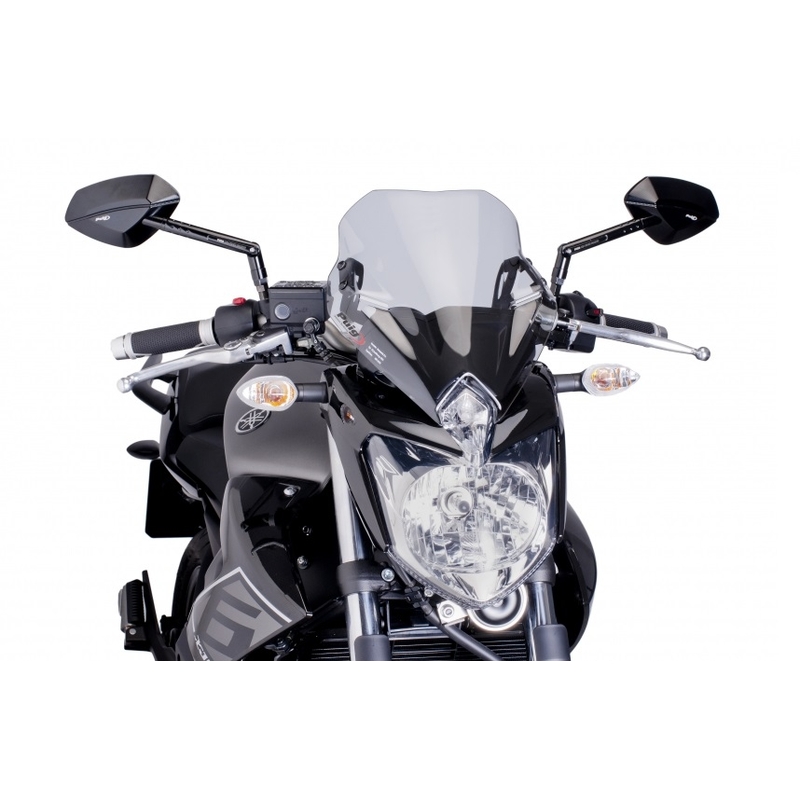 Windshield PUIG NEW GEN. SPORT smoke részére YAMAHA XJ6 / Diversion / Diversion F 2009-2016