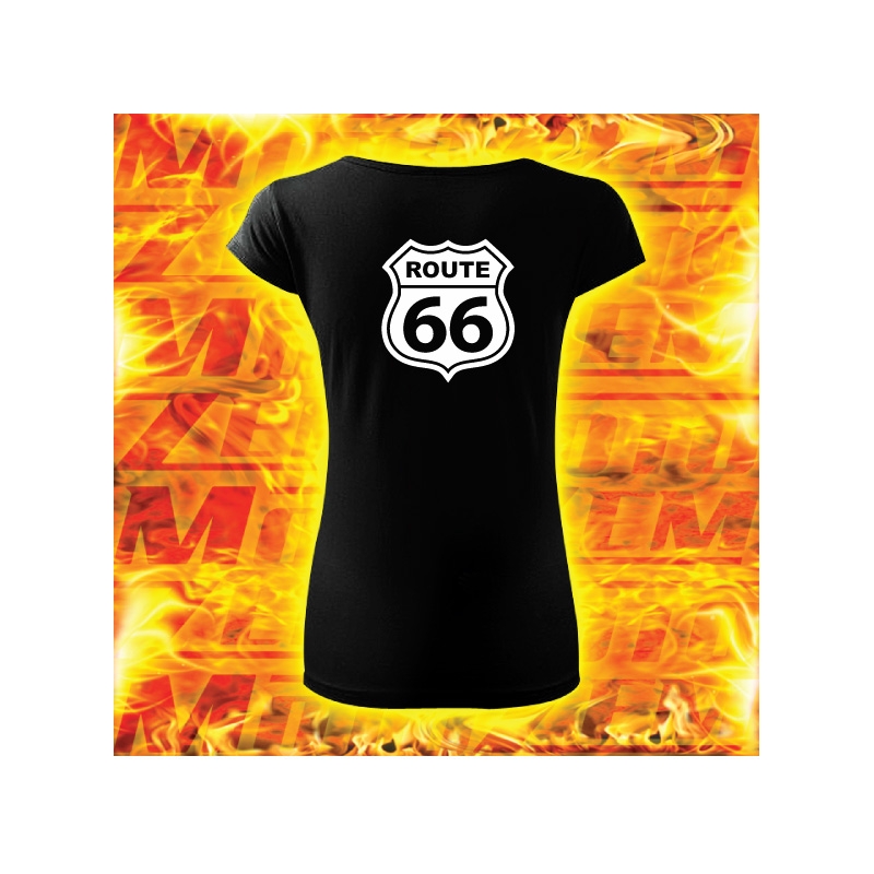 Női póló 66-os út motívum eladásával kiárusítás