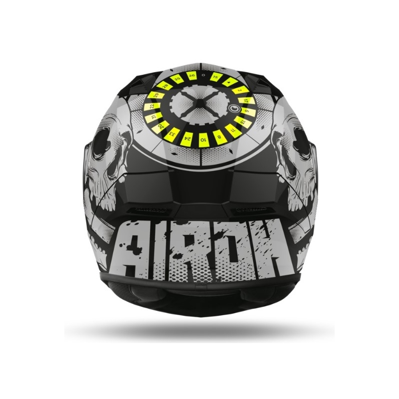 Integrált sisak Airoh Valor Akuna fehér-fekete-fluo sárga 2021