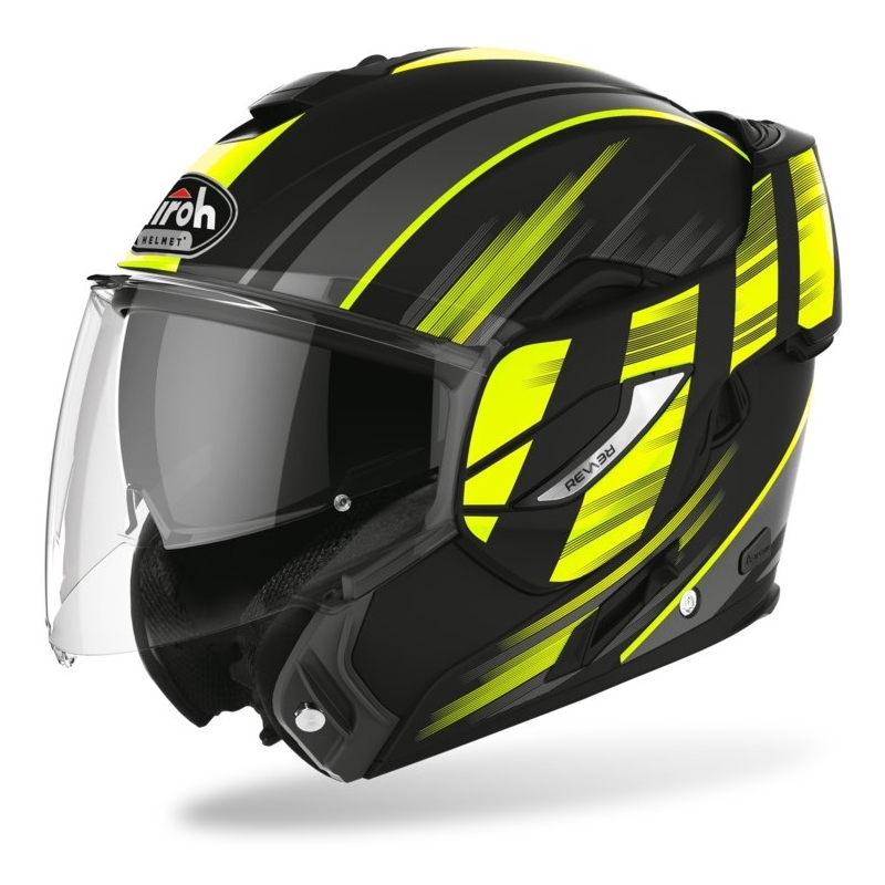 Flip sisak Airoh REV19 Ikon fekete-fluo sárga