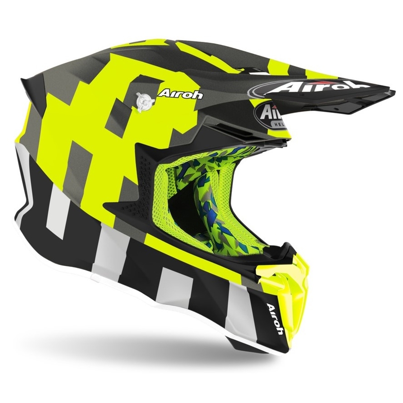 Motocross sisak Airoh Twist 2.0 Váz antracit-fluo sárga