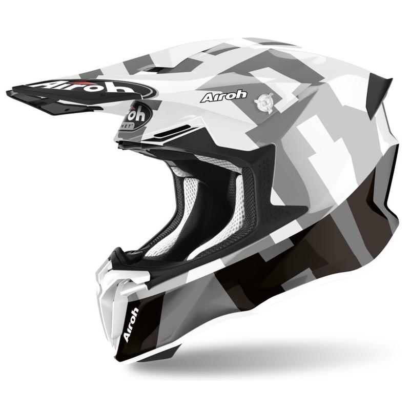 Motocross Sisak Airoh Twist 2.0 keret fehér-fekete akció kiárusítás