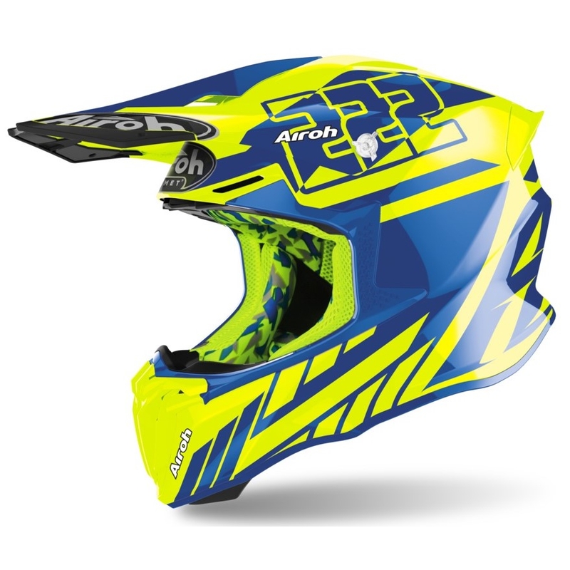 Motocross Sisak Airoh Twist 2.0 Replika Cairoli 2020 kék-fluo sárga