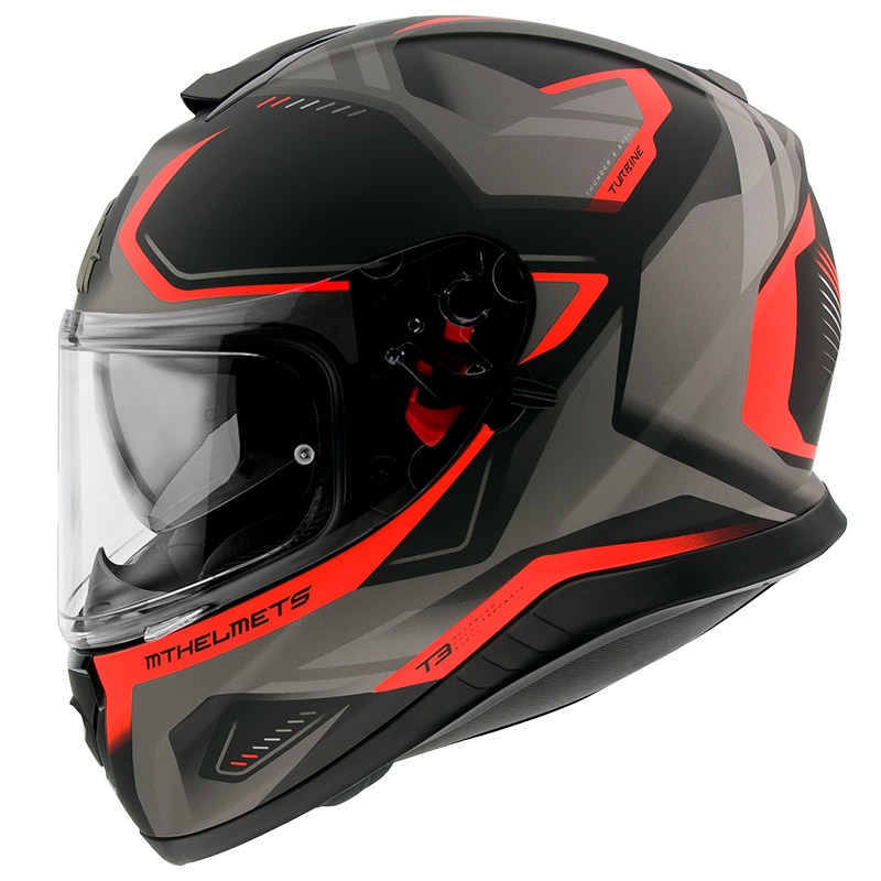 Integrált sisak MT Thunder 3 SV Turbina fekete-szürke-piros kiárusítás