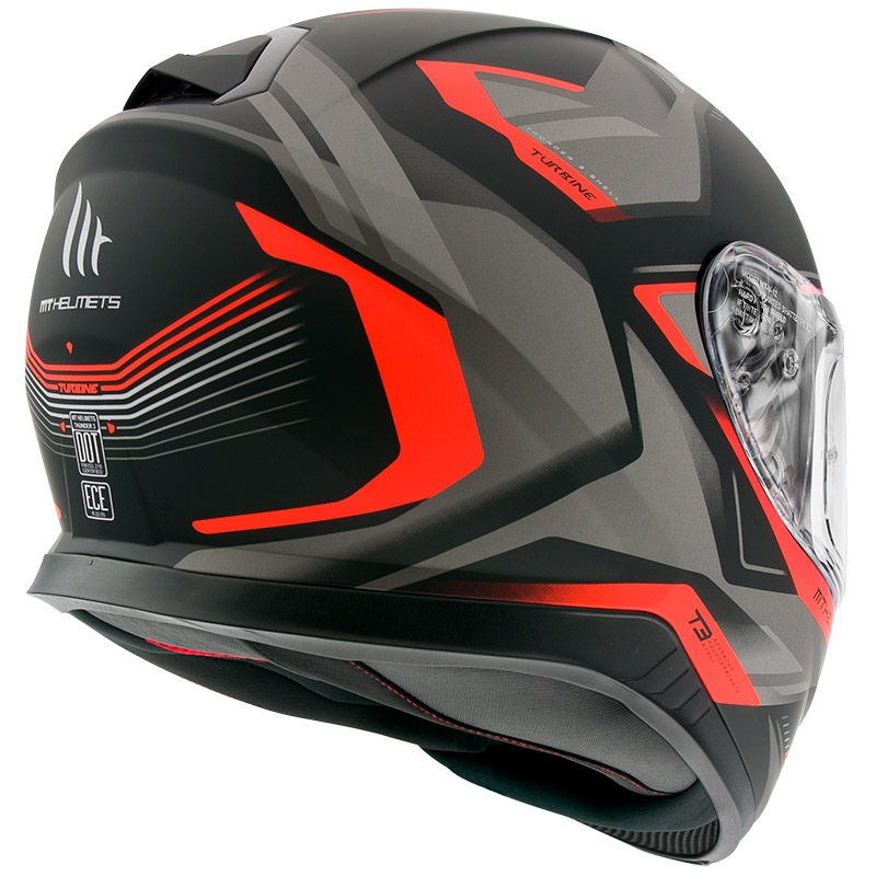 Integrált sisak MT Thunder 3 SV Turbina fekete-szürke-piros kiárusítás
