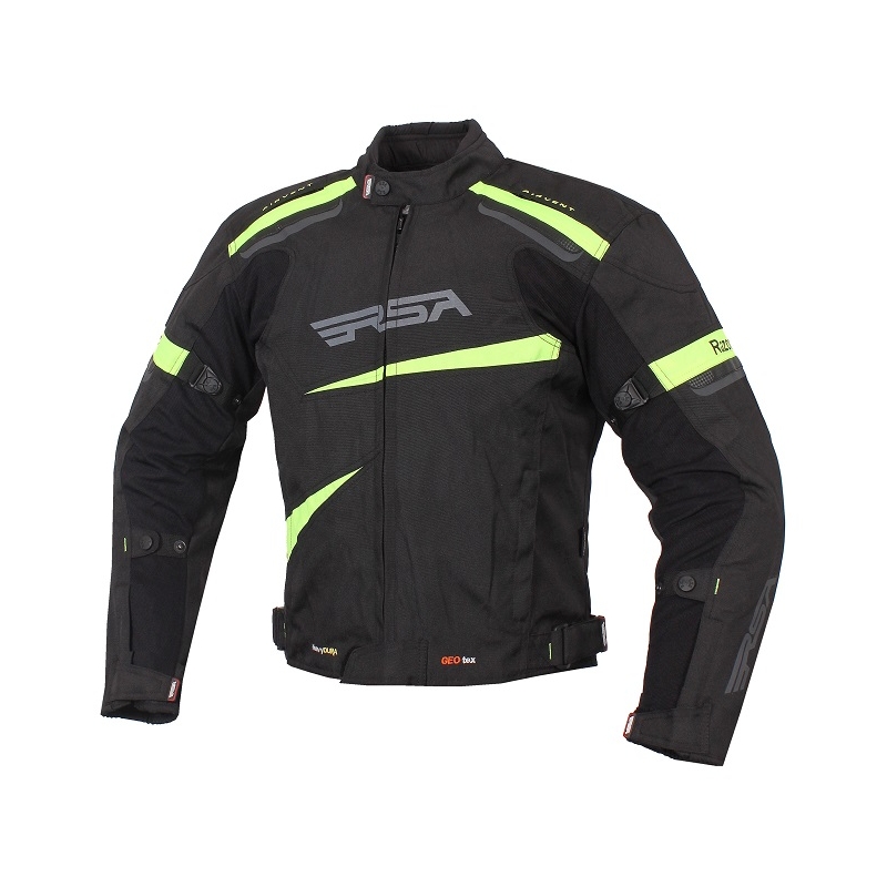 Motoros kabát RSA Razor fekete-neon sárga kiárusítás