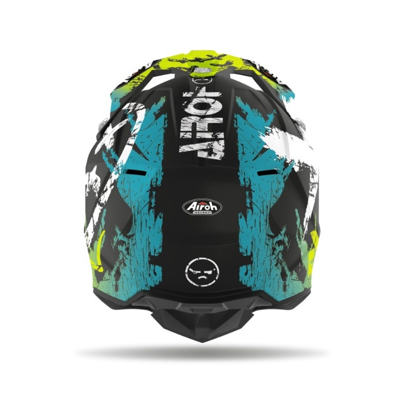 Motocross sisak Airoh Wraap Smile sárga-fekete eladó kiárusítás