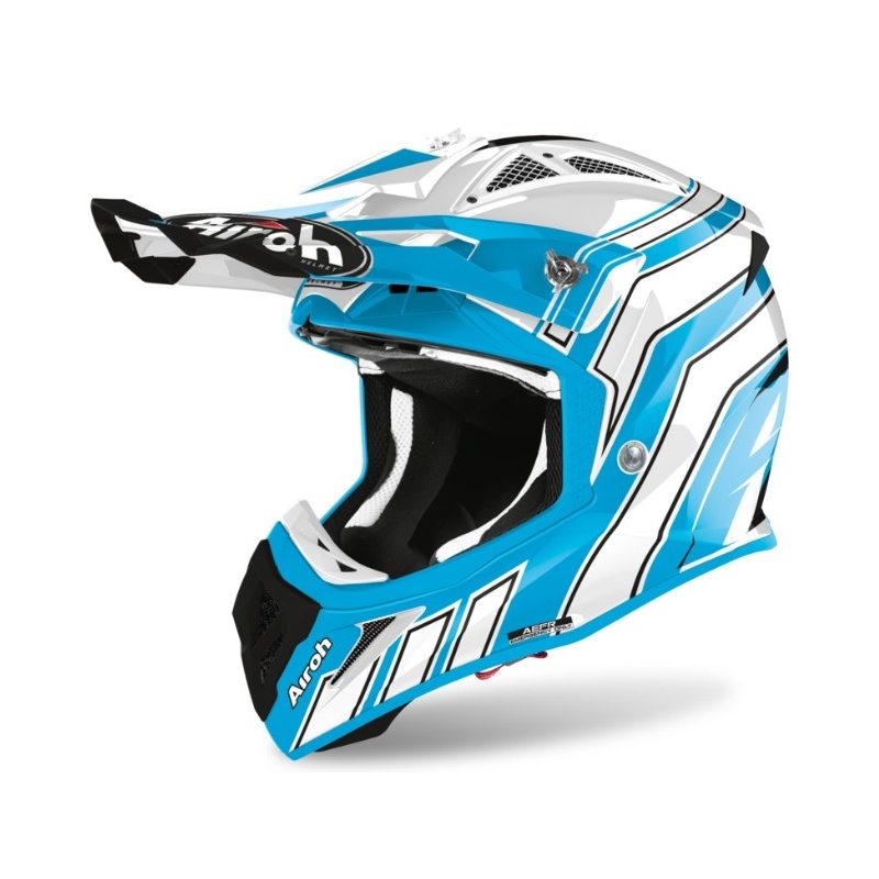 Motocross sisak Airoh Aviator Ace Art kék-fehér 2021