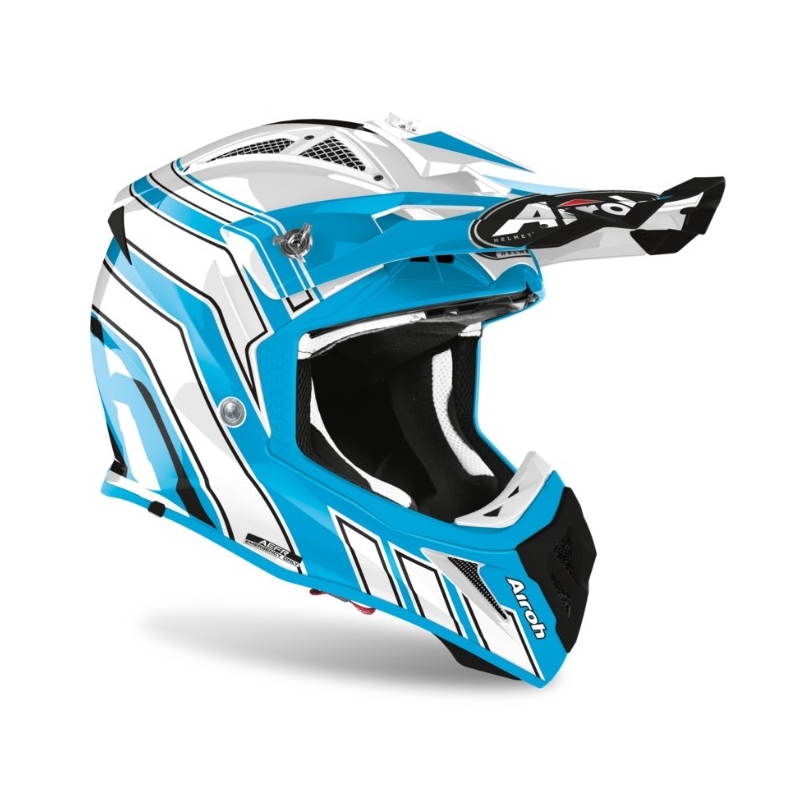 Motocross sisak Airoh Aviator Ace Art kék-fehér 2021