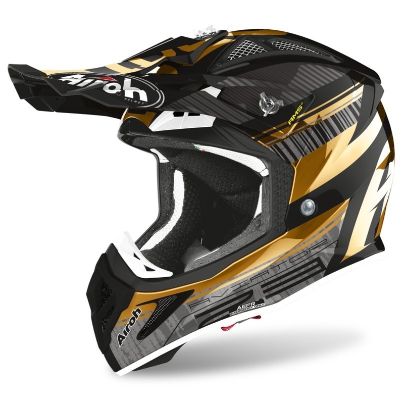 Motocross Sisak Airoh Aviator Novak 2.3 AMSS fekete-arany