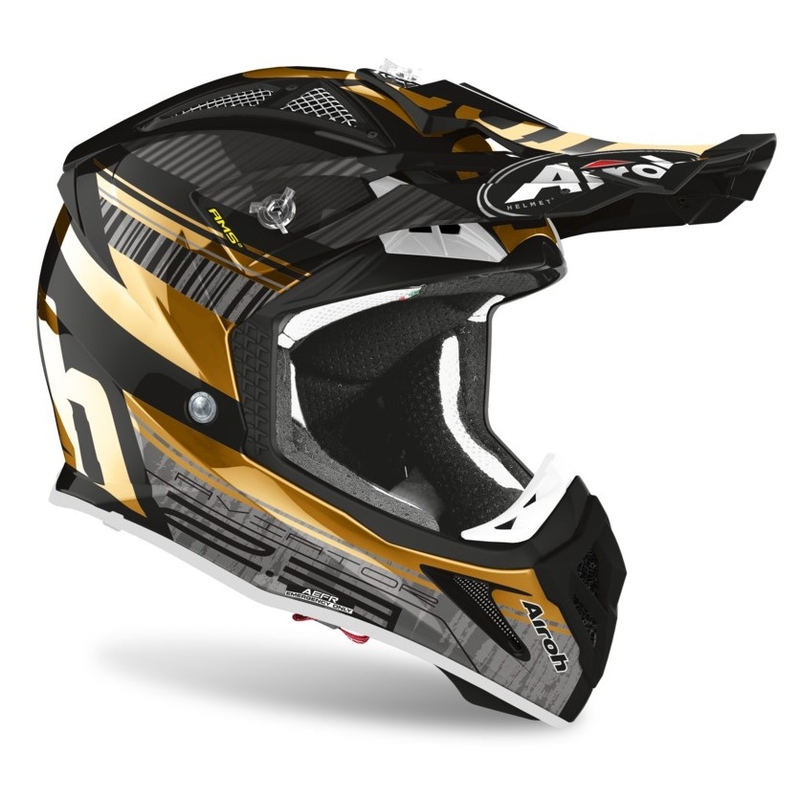 Motocross Sisak Airoh Aviator Novak 2.3 AMSS fekete-arany