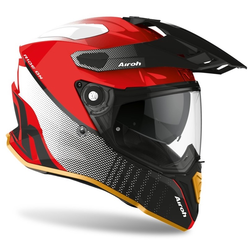 Enduro sisak Airoh Commander Progress SE piros-fekete