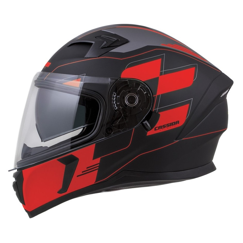 Zárt sisak Cassida Integral 3.0 RoxoR fekete-szürke-neon piros