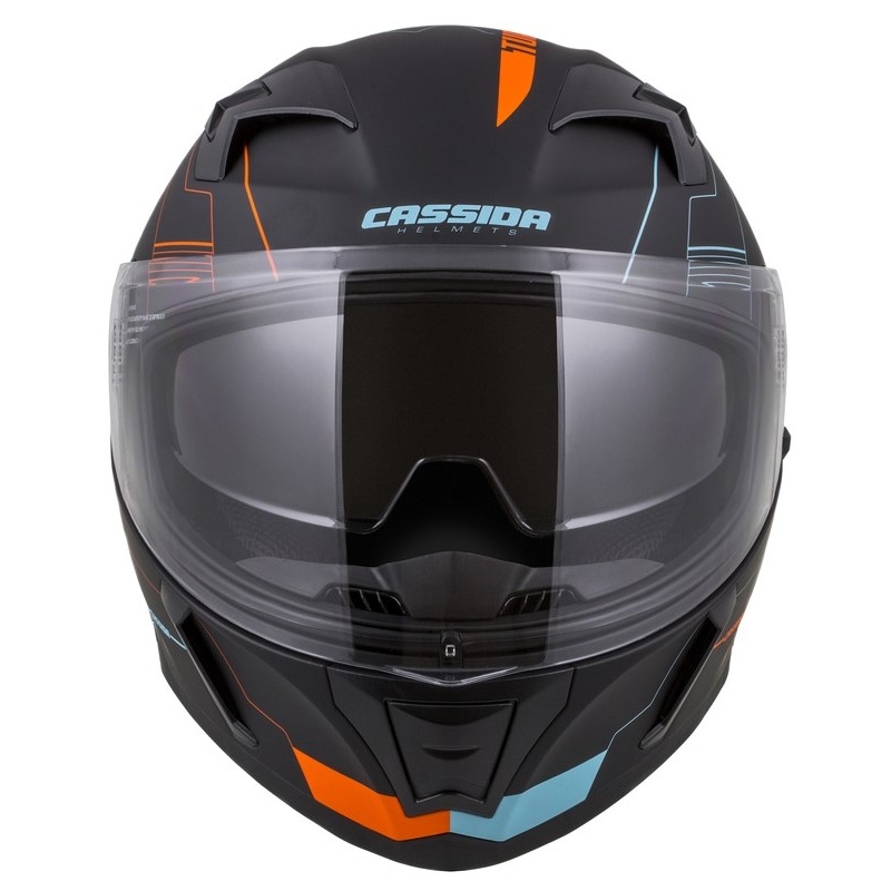 Integrált sisak Cassida Integral 3.0 Turbohead fekete-narancssárga-kék kiárusítás