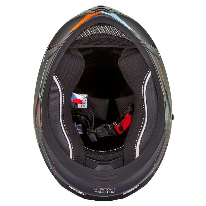 Integrált sisak Cassida Integral 3.0 Turbohead fekete-narancssárga-kék kiárusítás