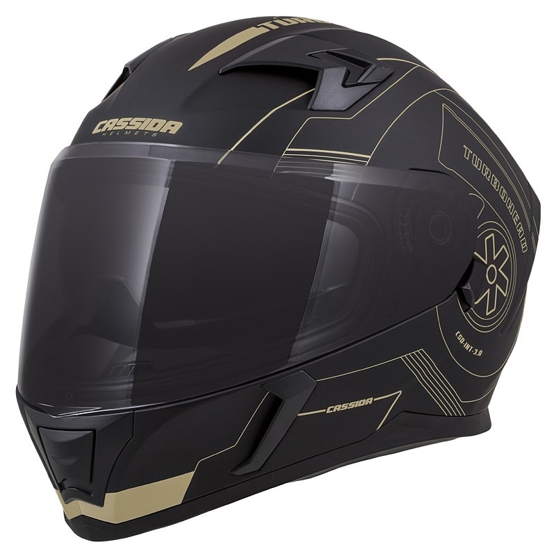 Zárt sisak Cassida Integral 3.0 Turbohead fekete-arany