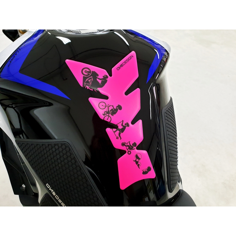 Üzemanyagtartály matrica Nyomtatás - Moon fluo pink