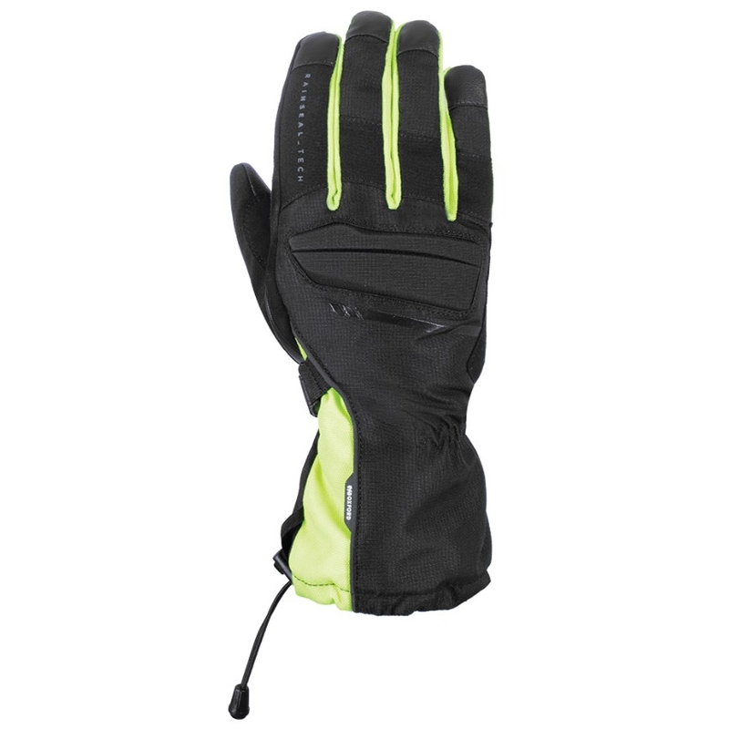 Kesztyű motorkerékpárhoz Oxford Convoy 2.0 fekete-fluo sárga