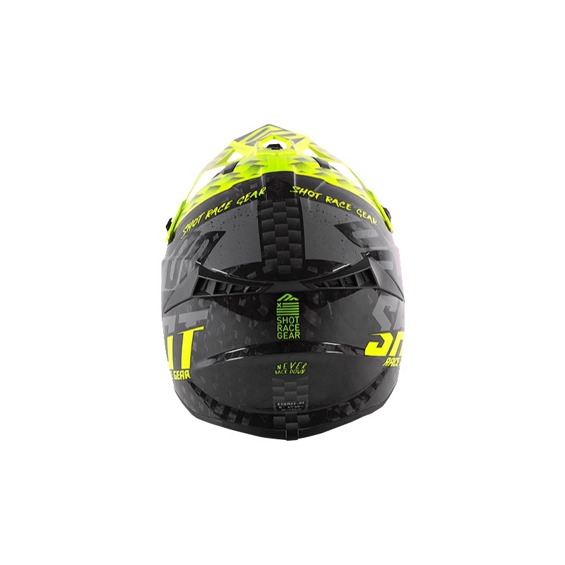 Motocross sisak Shot Lite Rush Karbon fekete-szürke-fluo sárga