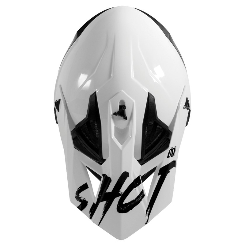Motocross sisak shot Lite Uni tömör fehér fényesség eladó kiárusítás