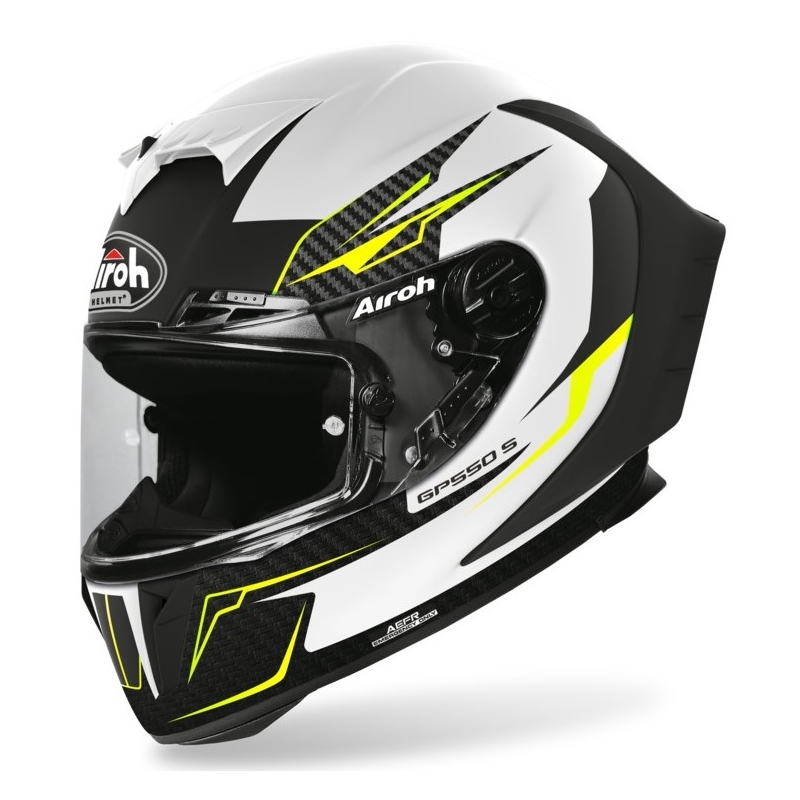 Integrált sisak Airoh GP 550S Venon fehér-fekete-fluo sárga eladó