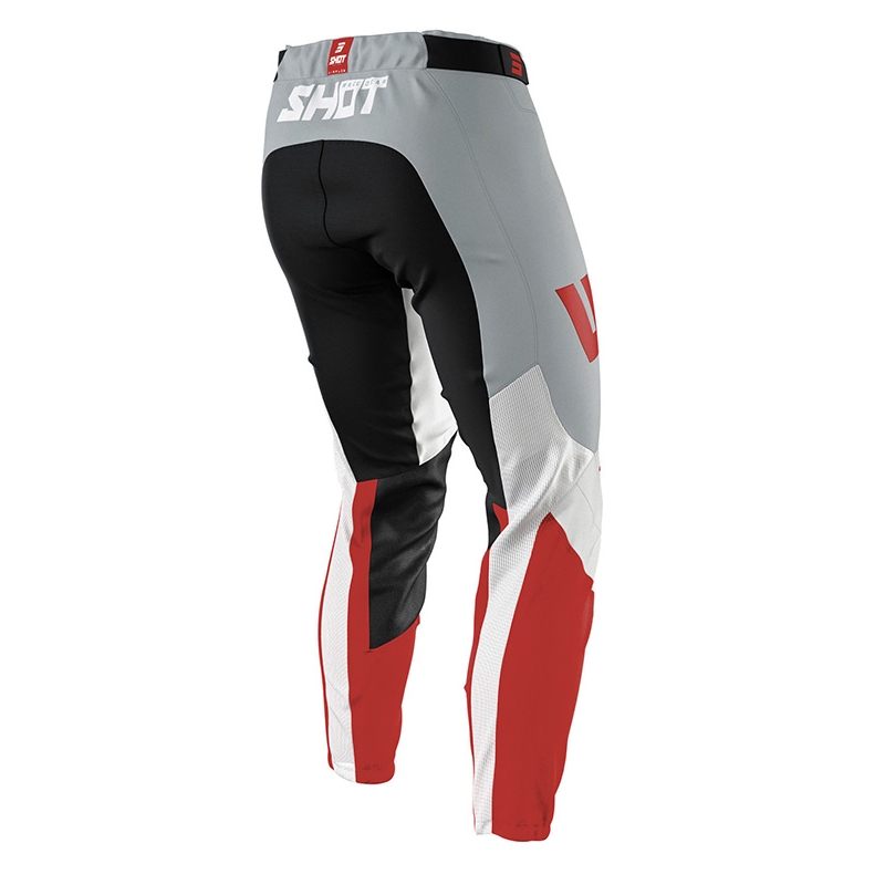 Motocross nadrág Lőtt aerolit légáramlás szürke-fehér-piros