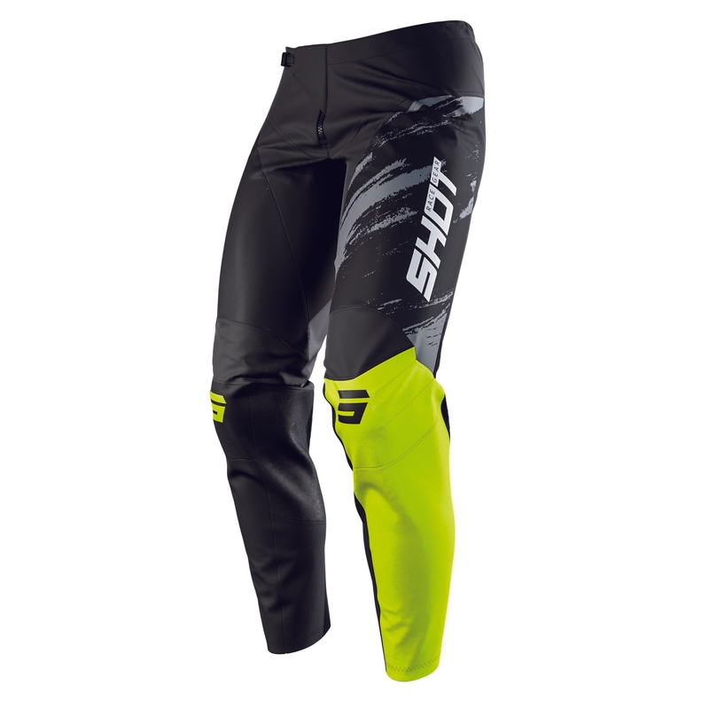 Motocross nadrág Shot Contact Draw fekete-fluo sárga eladás kiárusítás