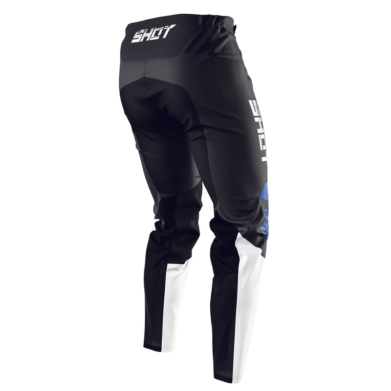 Motocross Pants Shot Devo Slam fekete-fehér-kék eladás kiárusítás