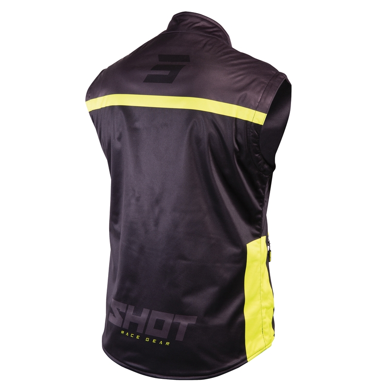 Softshell mellény Shot Lite fekete-fluo sárga kiárusítás