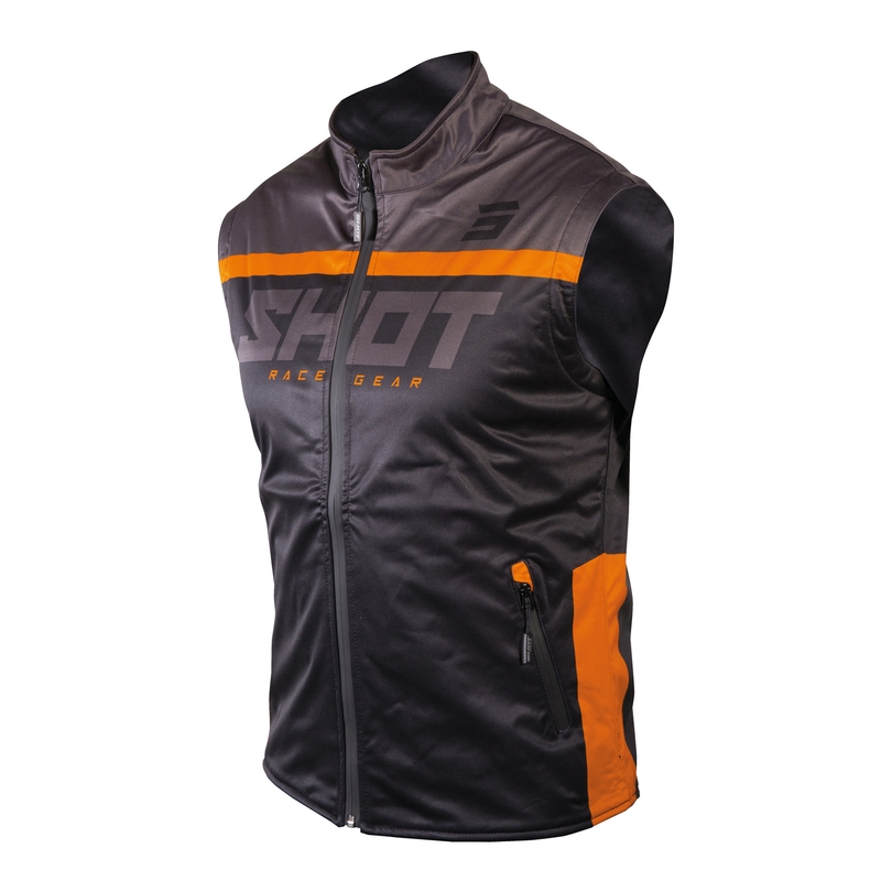 Softshell mellény Shot Lite fekete-narancssárga akció kiárusítás