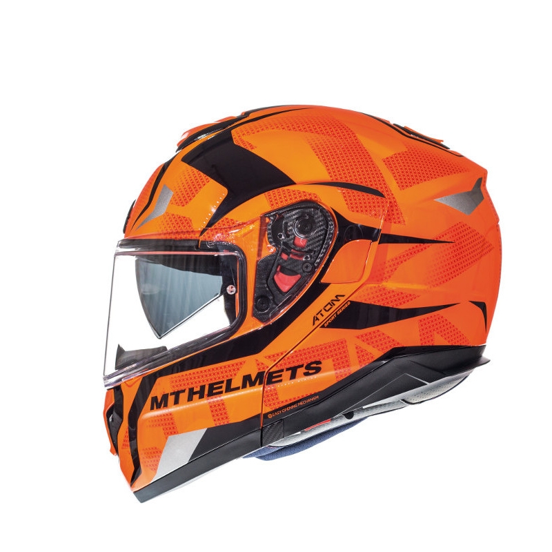 Mt Atom Divergencia Fluo motorkerékpár Flip Sisak Narancssárga akció kiárusítás