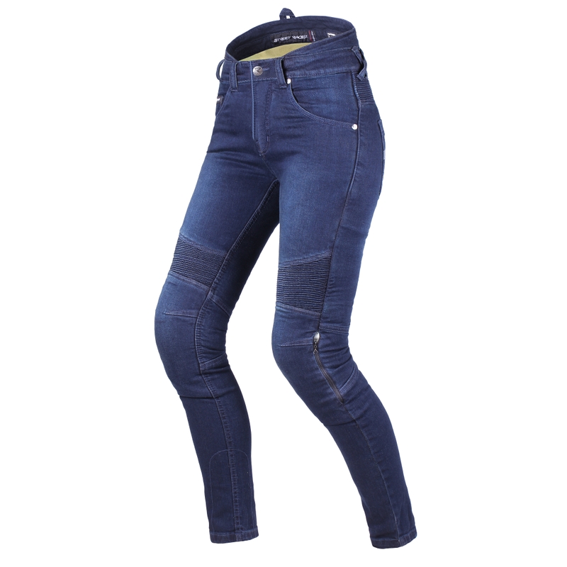 Street Racer Spike II Slim fit CE női motoros farmer kék