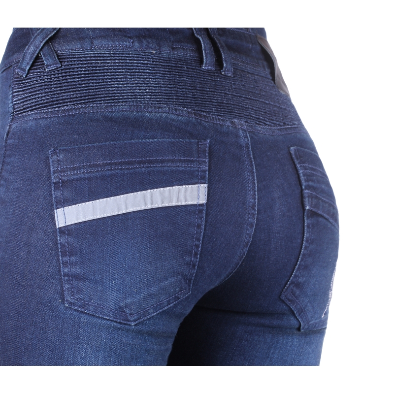Street Racer Spike II Slim fit CE női motoros farmer kék