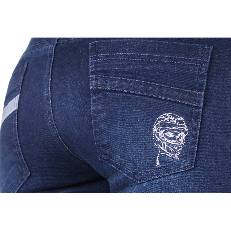 Street Racer Spike II Slim fit CE női motoros farmer kék