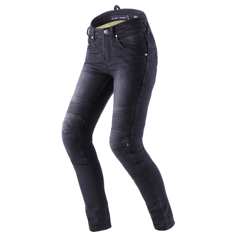 Street Racer Spike II Slim fit CE női motoros farmer fekete