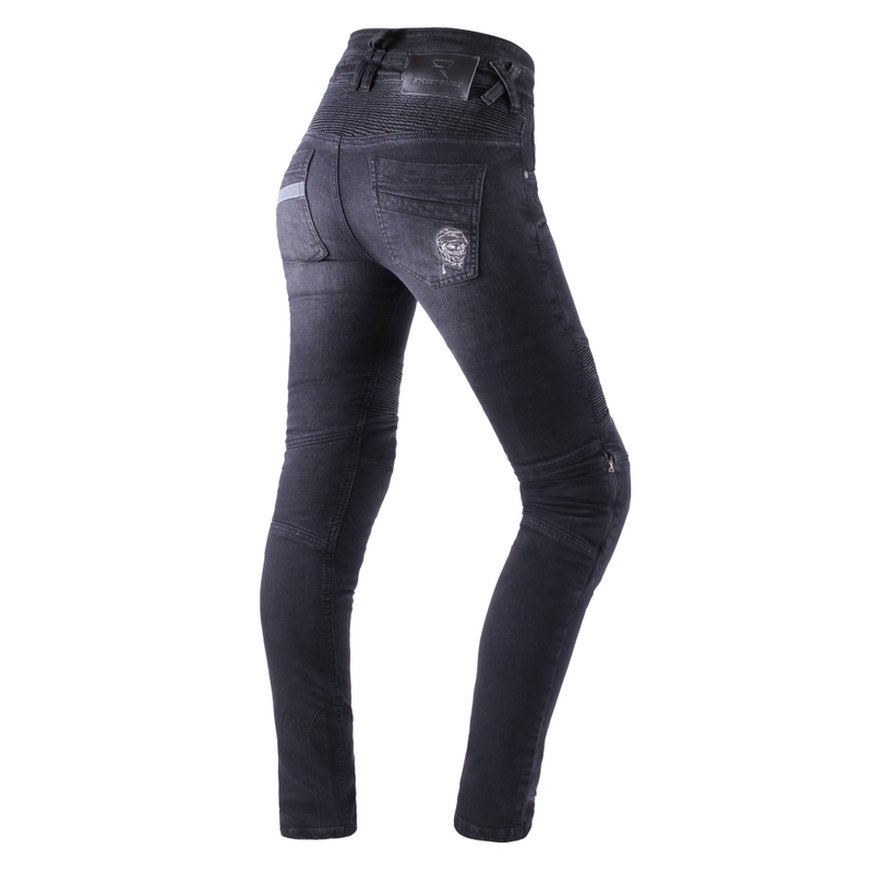 Street Racer Spike II Slim fit CE női motoros farmer fekete
