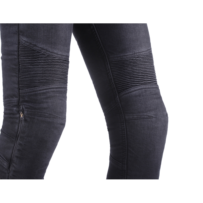 Street Racer Spike II Slim fit CE női motoros farmer fekete