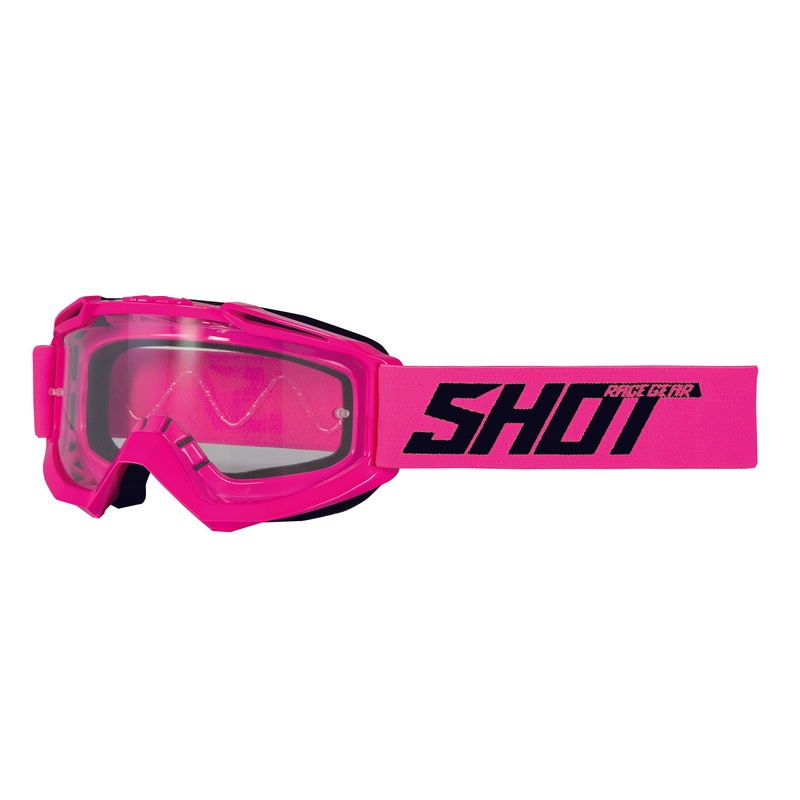 Motocross szemüveg Shot Assault Solid fluo rózsaszín