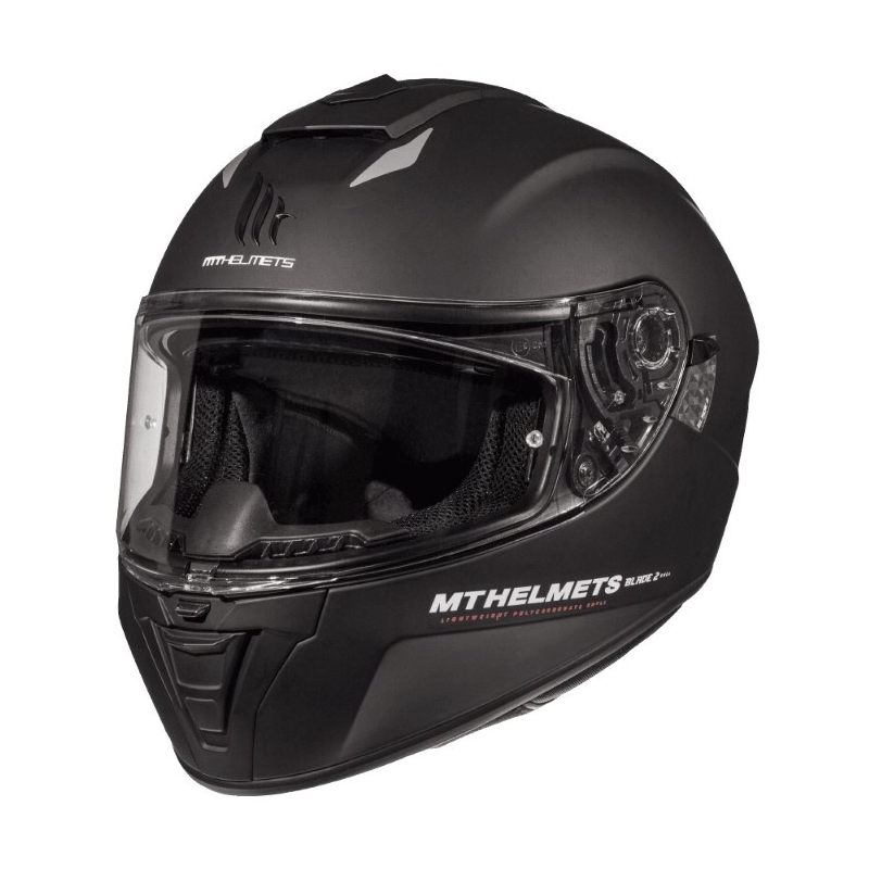 Integrált motorkerékpár sisak MT Blade 2 SV Tömör fekete matt - II. osztály