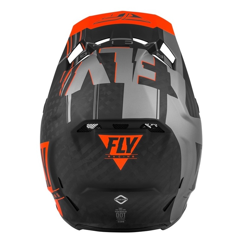 Motocross sisak FLY Racing Formula Vector fekete-szürke-narancs
