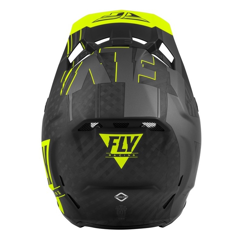 Motocross sisak FLY Racing Formula Vector fekete-szürke-fluo sárga