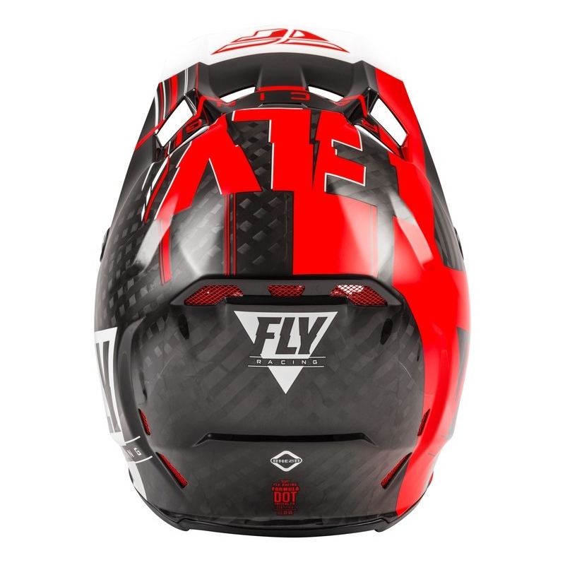 MOTOCROSS sisak FLY Racing Formula Vector fekete-fehér-piros