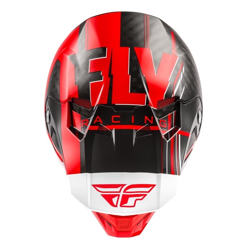 MOTOCROSS sisak FLY Racing Formula Vector fekete-fehér-piros