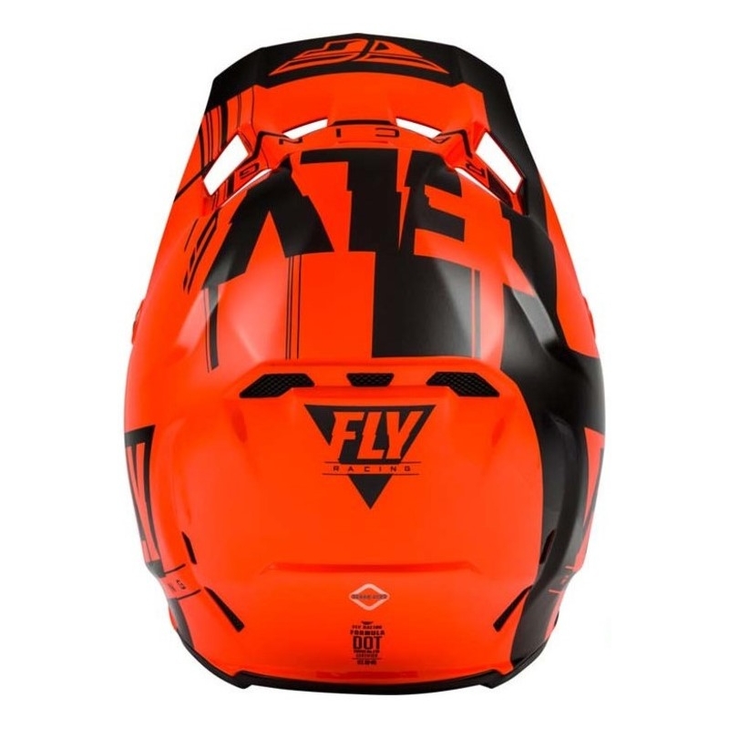Motocross sisak FLY Racing Formula Vector fekete-fluo narancs