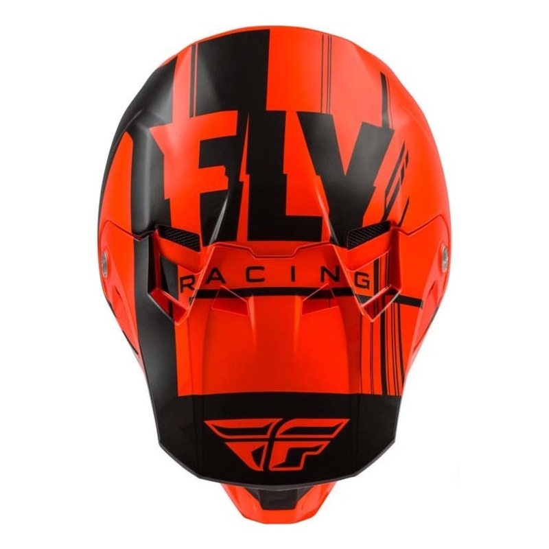 Motocross sisak FLY Racing Formula Vector fekete-fluo narancs
