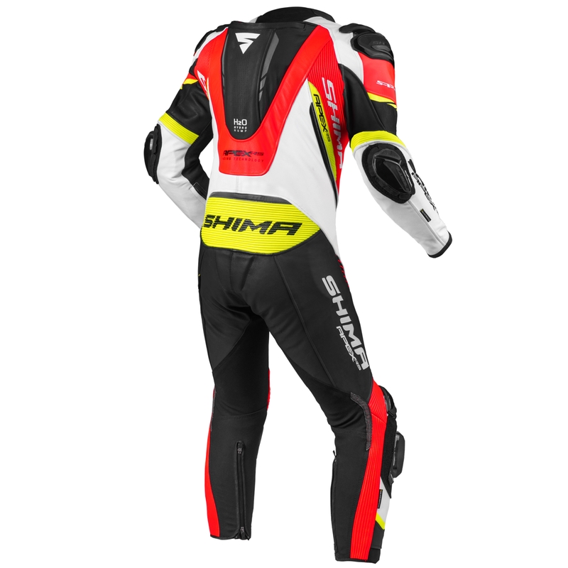 Egyrészes össz Shima Apex RS fekete-fehér-piros-fluo sárga kiárusítás
