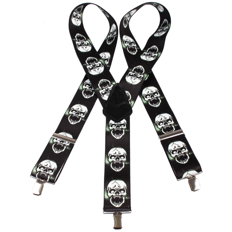 Nadrágtartó koponyamotívummal 12