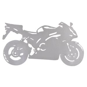 Sport Bike sziluett matrica ezüst
