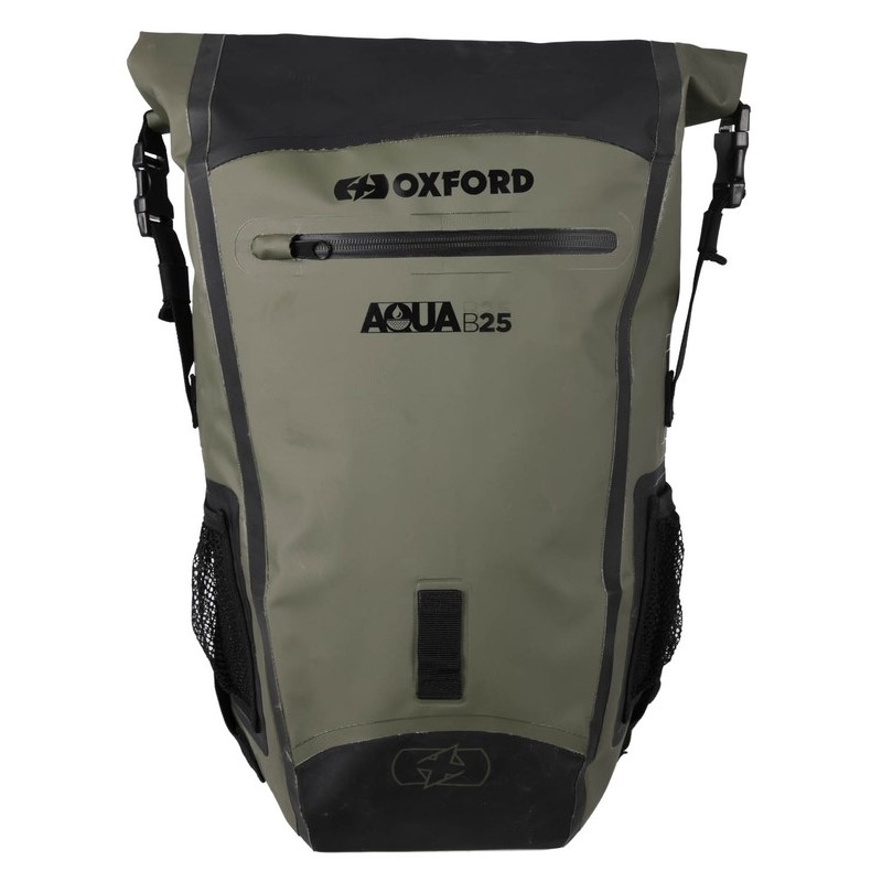 Vodotěsný batoh Oxford Aqua B25 černo-khaki zelený 25 l